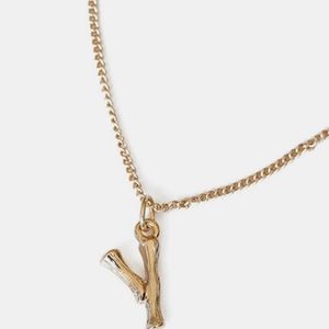 Letter "Y" Pendant Necklace